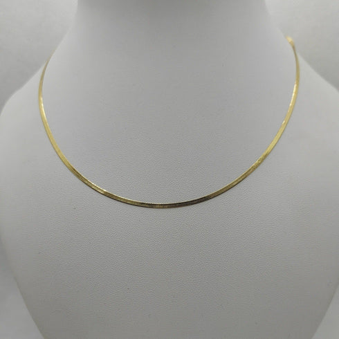 Collana oro 18k Girocollo maglia piatta Snake | Gioiellitosti.it